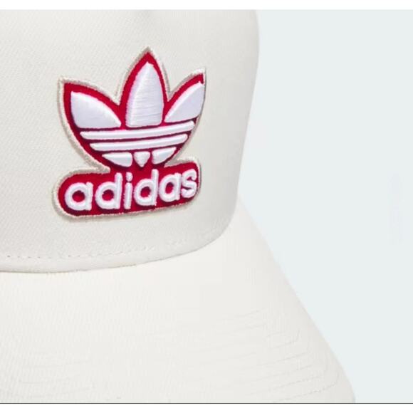 ADIDAS Originals A-Frame Men’s Snapback Hat Cap - Off White/Red/White IR1100 NEW - Picture 3 of 10